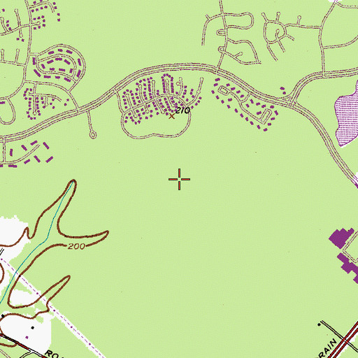 Topographic Map of Dorchester Lake, MD