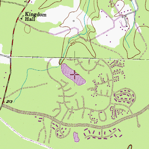 Topographic Map of Hampshire Lake, MD