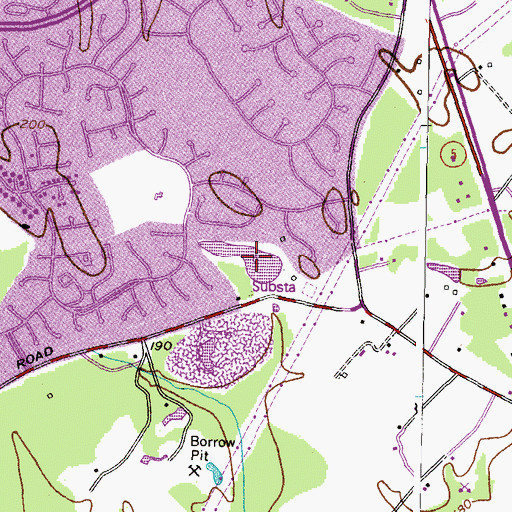 Topographic Map of Lambeth Hill Lake, MD