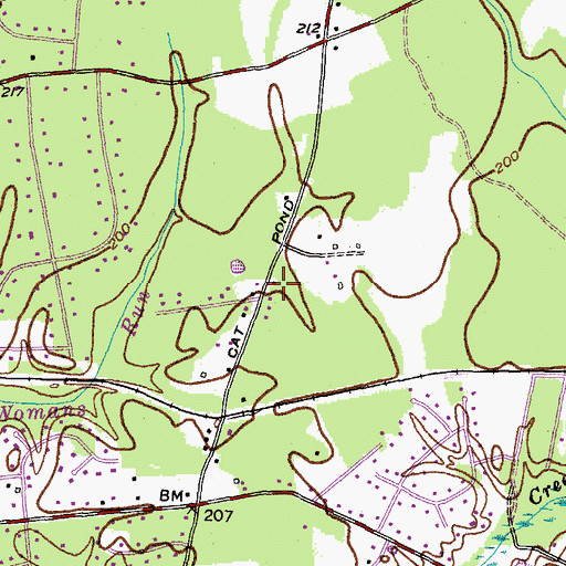 Topographic Map of Middletown School (historical), MD