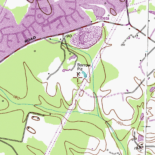 Topographic Map of Robert Stethem Memorial Complex, MD