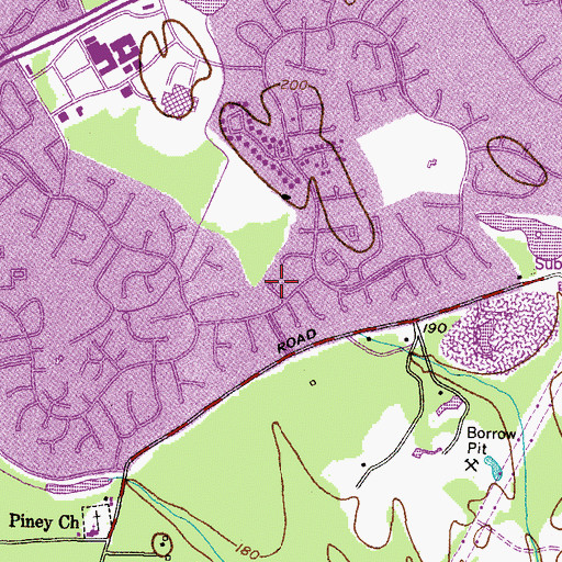 Topographic Map of Wakefield, MD