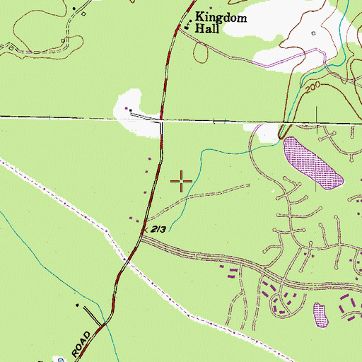 Topographic Map of Westlake High School, MD