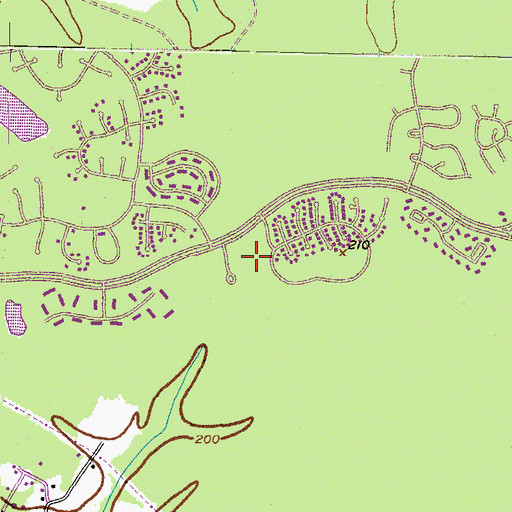Topographic Map of William B Wade Elementary School, MD
