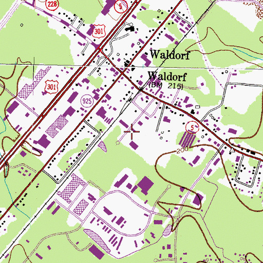 Topographic Map of Pika Industrial Park, MD