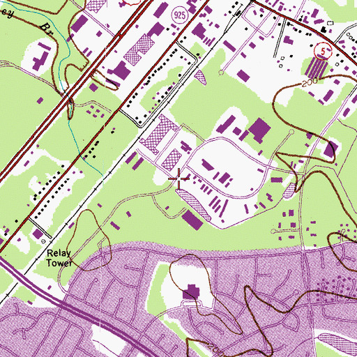 Topographic Map of Saint Charles Business Park North, MD