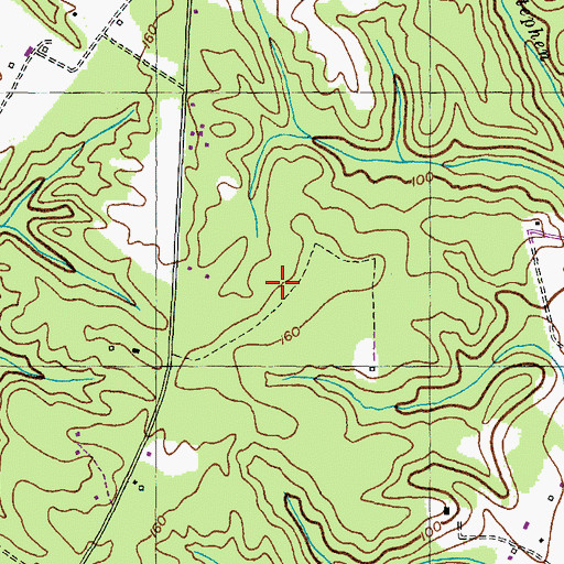 Topographic Map of Amys Acres, MD