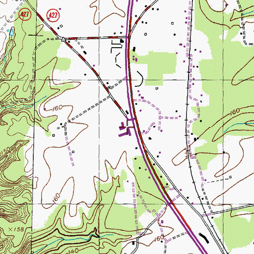 Topographic Map of Bel Alton Facility, MD