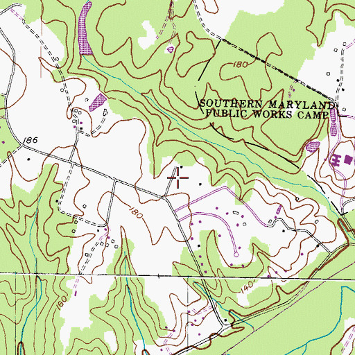 Topographic Map of Cameron Ridge, MD