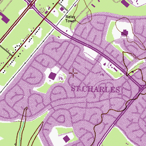 Topographic Map of Carrington, MD