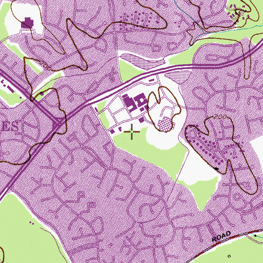 Topographic Map of Church of Christ, MD