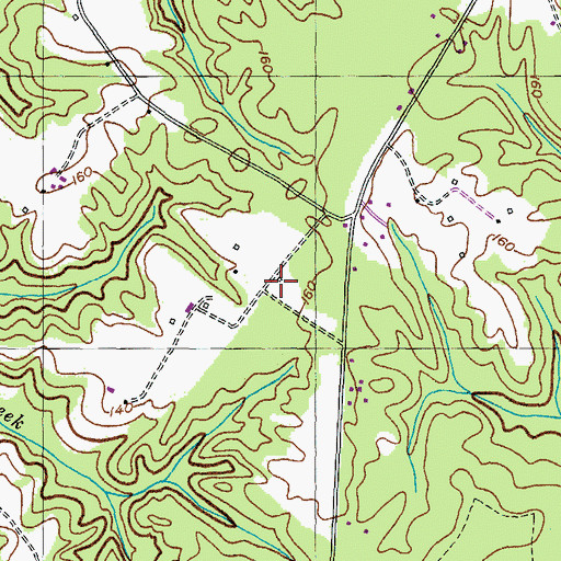 Topographic Map of Cooksey Knolls, MD