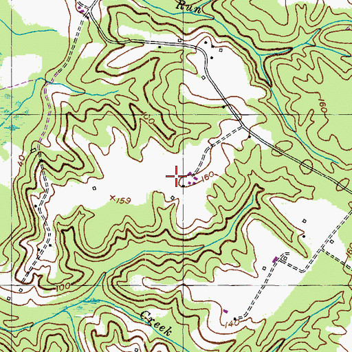 Topographic Map of Deer Park, MD