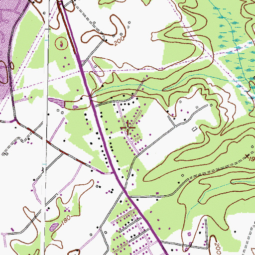Topographic Map of Forest Park, MD