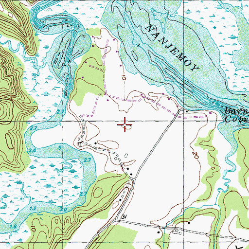 Topographic Map of Friendship Acres, MD