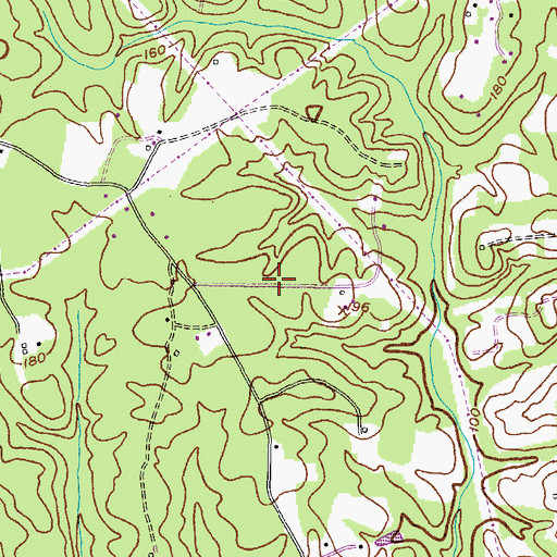 Topographic Map of Gallant Green Woods, MD