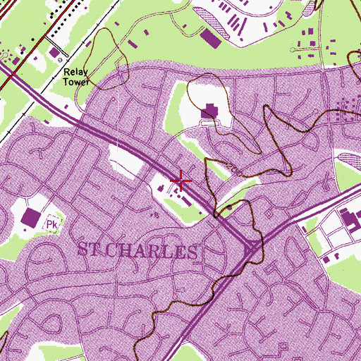 Topographic Map of Good Shepherd United Methodist Church, MD