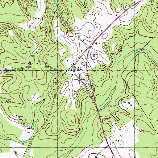 Topographic Map of Green Leek School (historical), MD