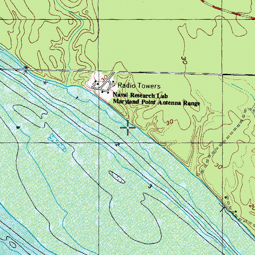 Topographic Map of Harrison Cove, MD