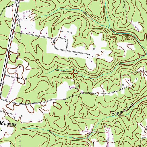 Topographic Map of Hidden Valley, MD