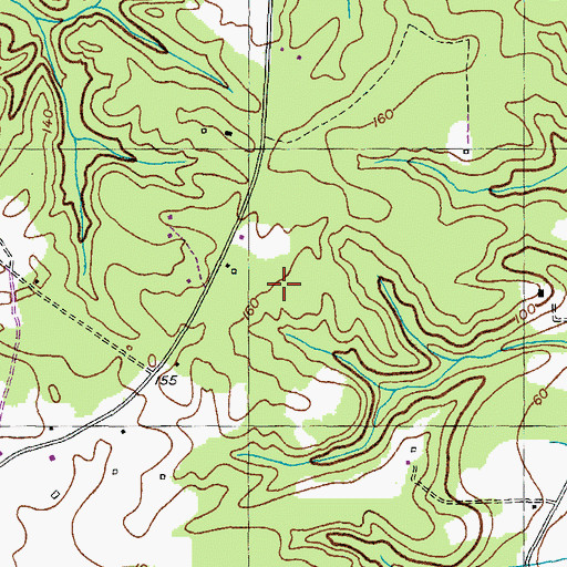 Topographic Map of Knollcrest, MD