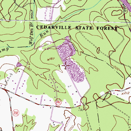 Topographic Map of Metro Gun Club, MD