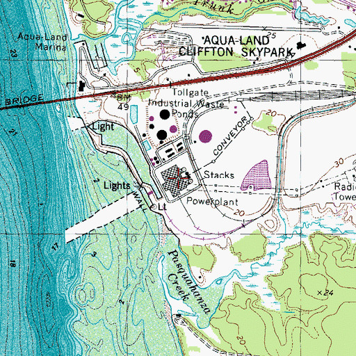 Topographic Map of Morgantown Generating Plant, MD