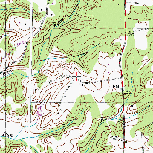 Topographic Map of Norwood, MD