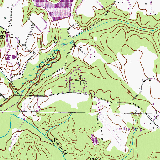 Topographic Map of Independence Village, MD