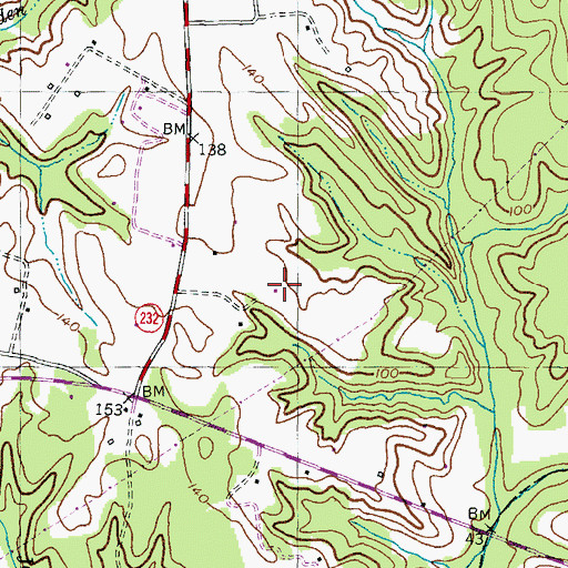 Topographic Map of Olde Oak Farm, MD