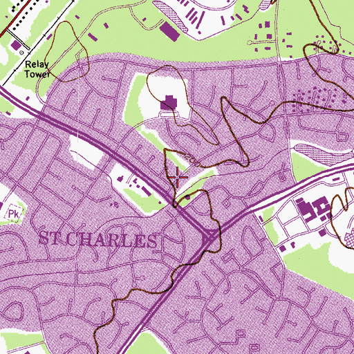 Topographic Map of Our Lady Help of Christians Church, MD