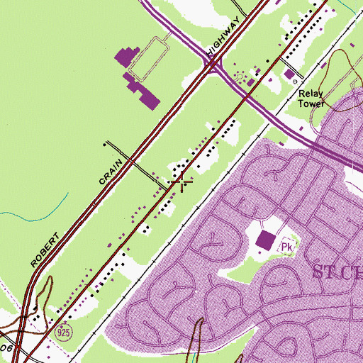 Topographic Map of Pilgrim Holiness Church, MD