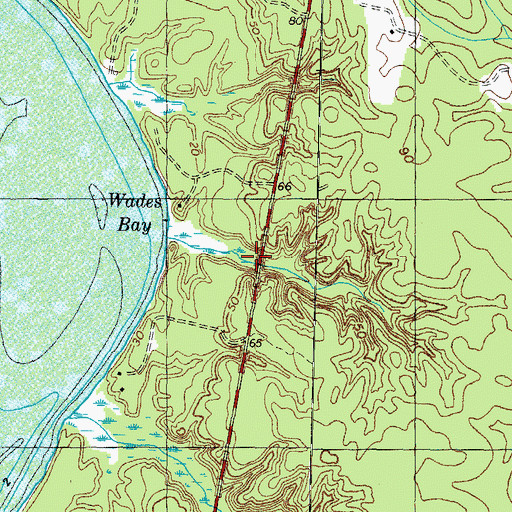 Topographic Map of Purse State Park, MD