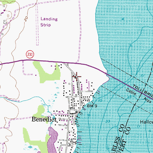 Topographic Map of Saint Francis De Sales Catholic Church, MD