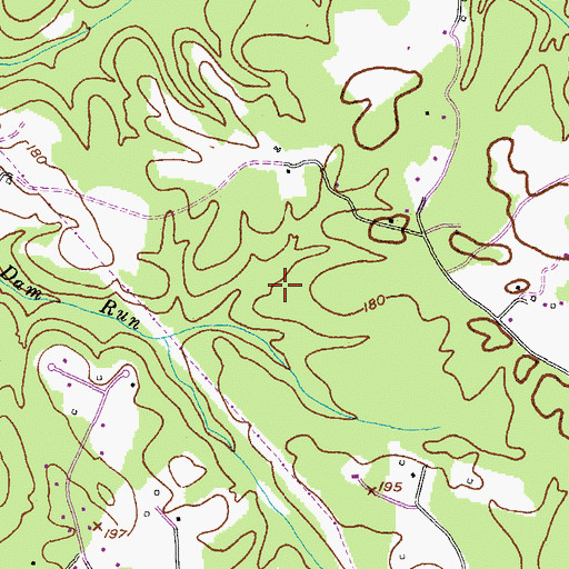 Topographic Map of Sandy Level Estates, MD