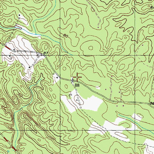 Topographic Map of Smith Point School (historical), MD
