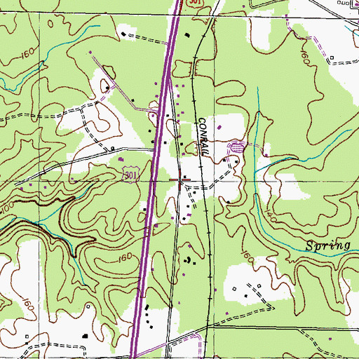 Topographic Map of Spring Hill (historical), MD