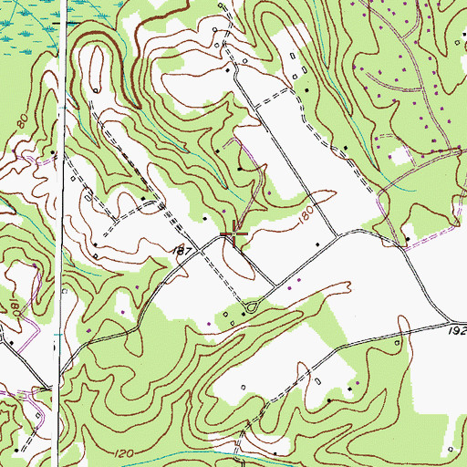 Topographic Map of Sunnyside, MD