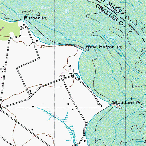 Topographic Map of West Hatton, MD