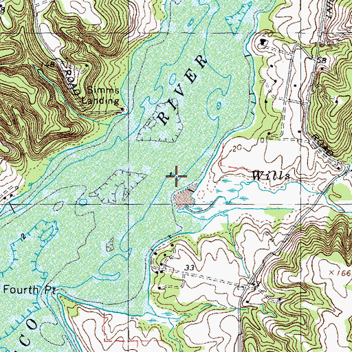 Topographic Map of Wills Island (historical), MD