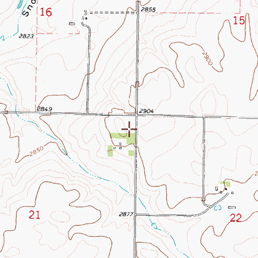 Topographic Map of Harmony School (historical), MT