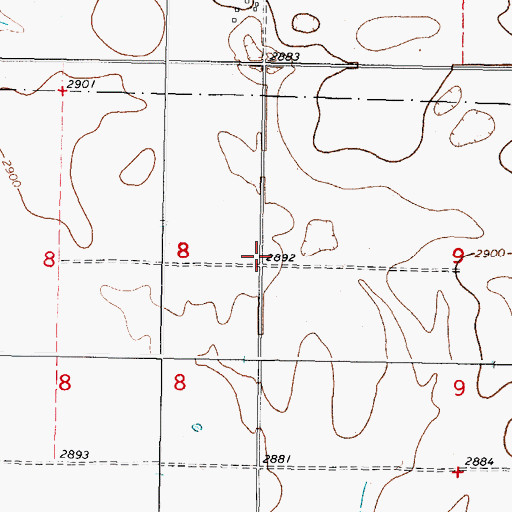 Topographic Map of North Fuhrman School (historical), MT