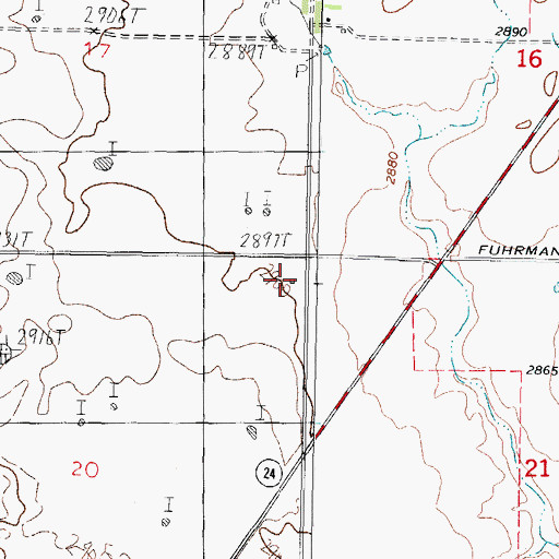 Topographic Map of Sandpoint School (historical), MT