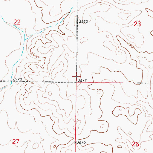 Topographic Map of Kronebusch School (historical), MT