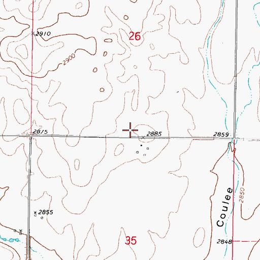 Topographic Map of Avondale School (historical), MT