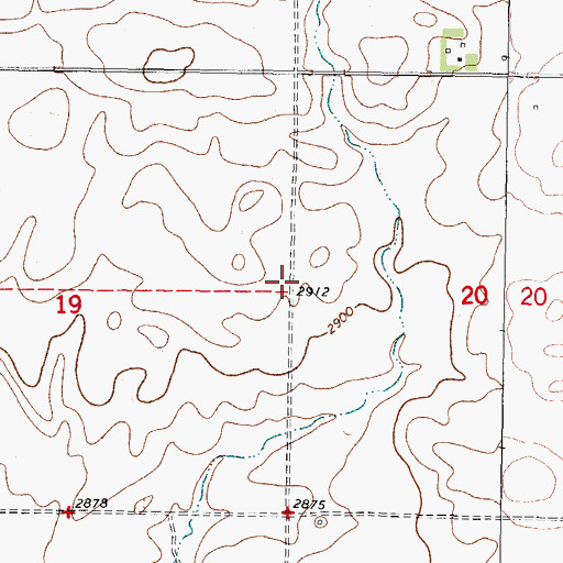 Topographic Map of Green Valley School (historical), MT