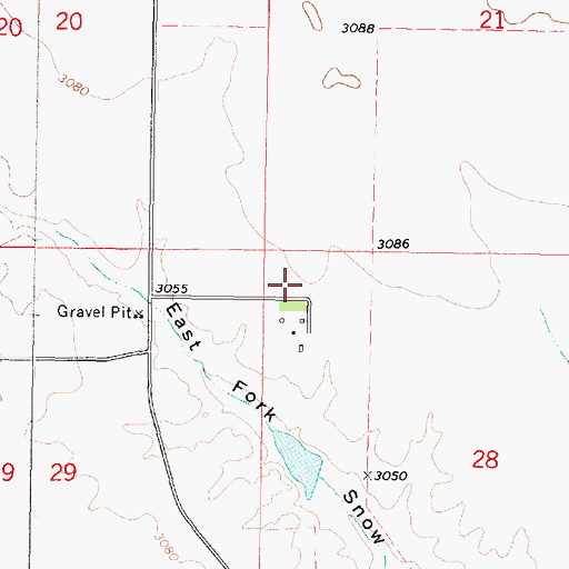Topographic Map of Fairview School (historical), MT