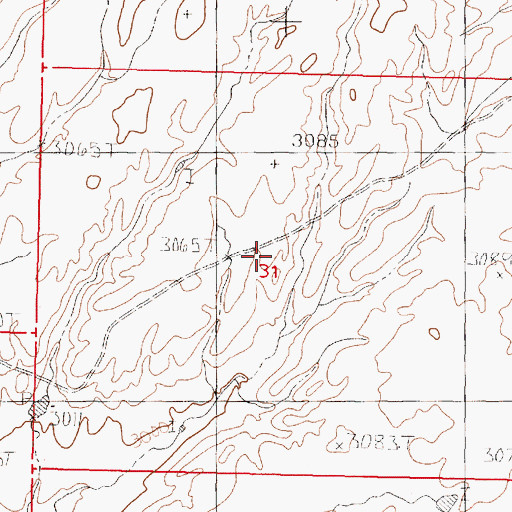 Topographic Map of Taylor School (historical), MT