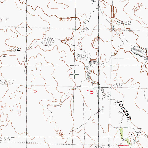 Topographic Map of Hatton School (historical), MT