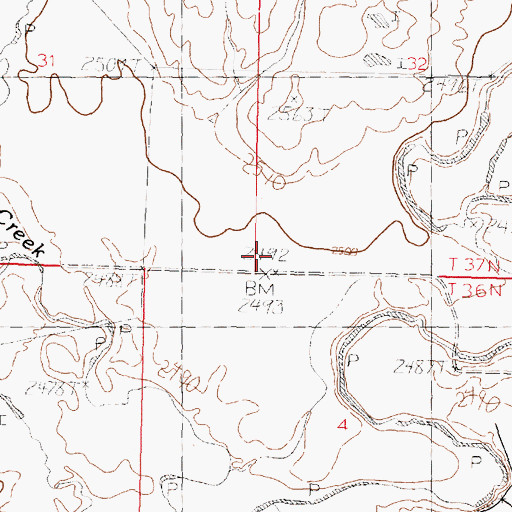 Topographic Map of Howard School (historical), MT